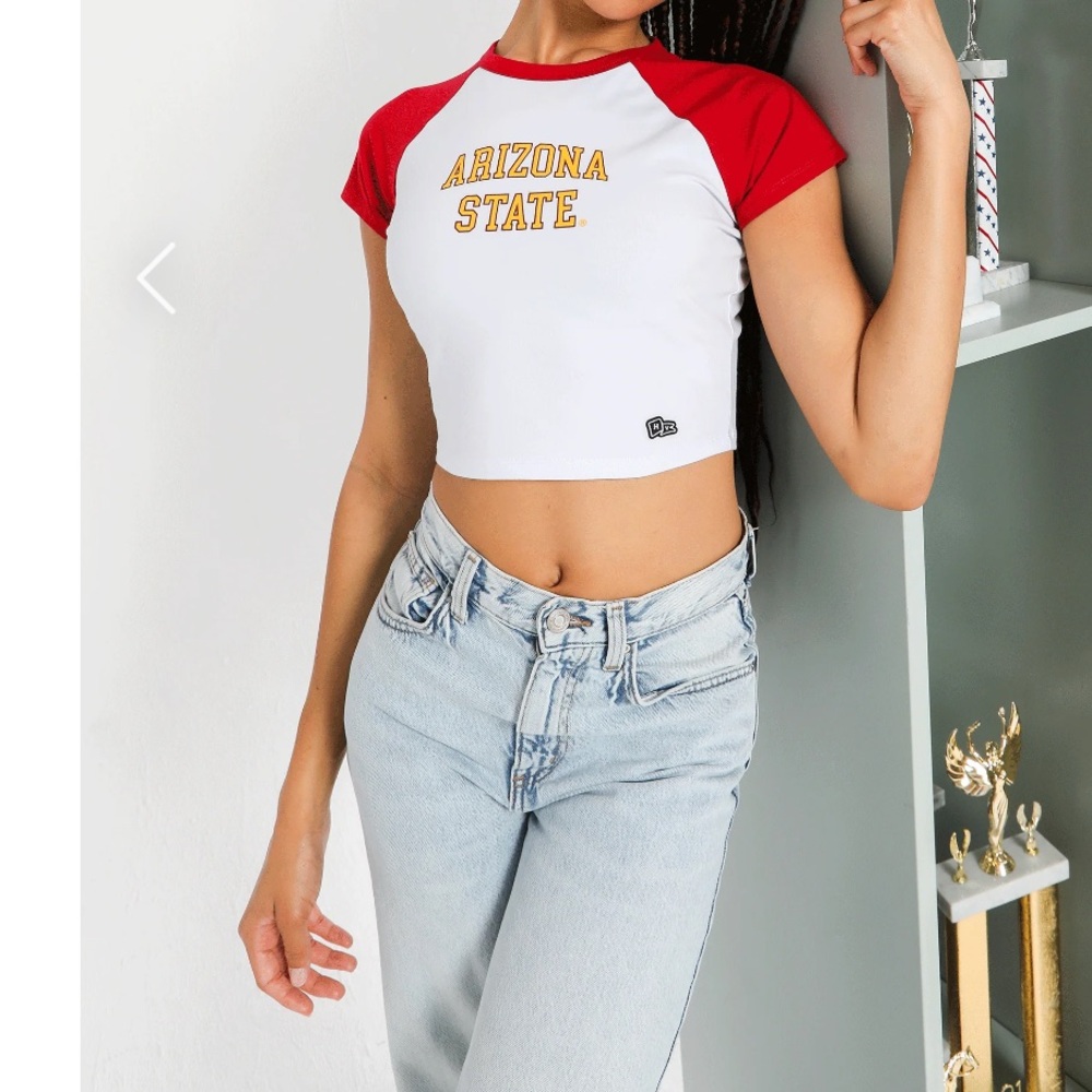 Hype‎ & Vice ASU Homerun Tee Arizona State Crop Small